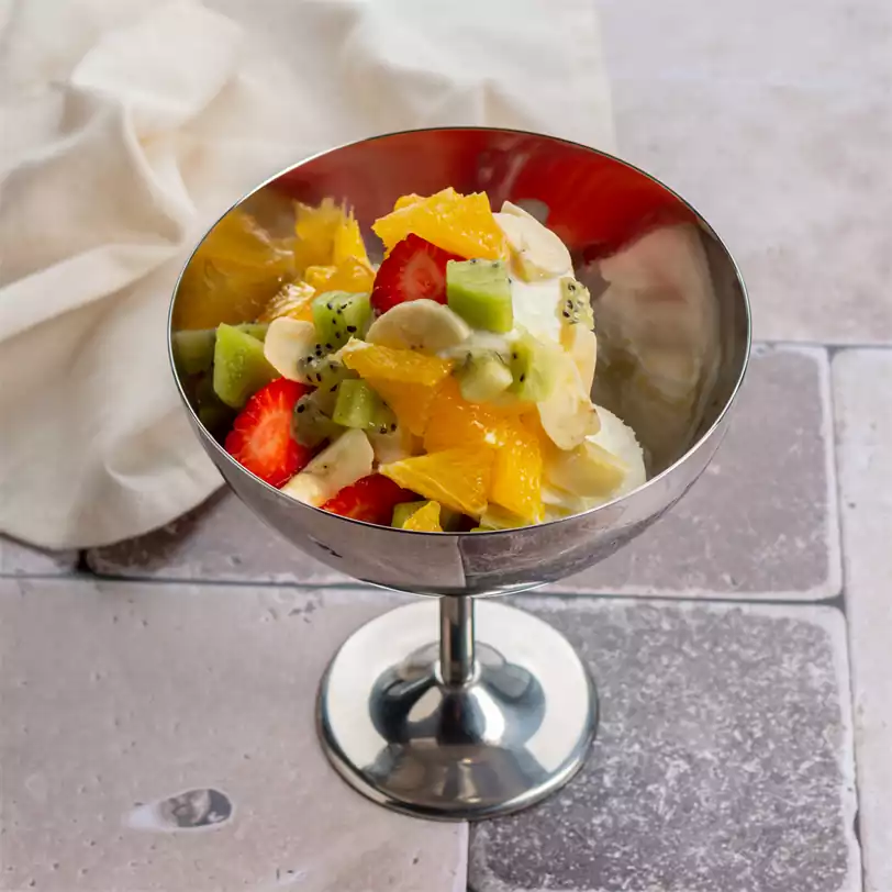 Թարմ մրգերով պաղպաղակ