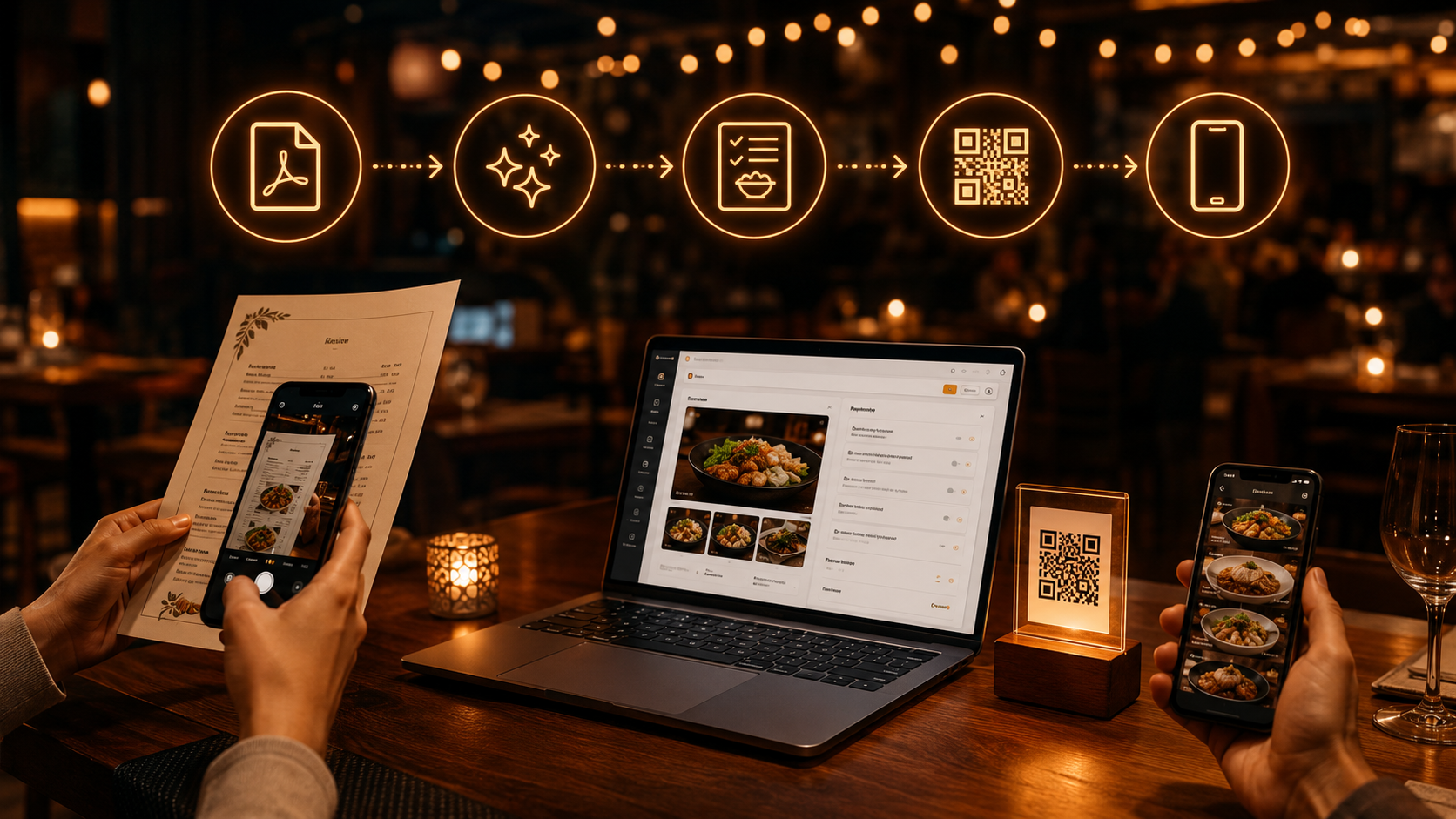 How to Turn a PDF or Photo Menu Into a Digital QR Menu
